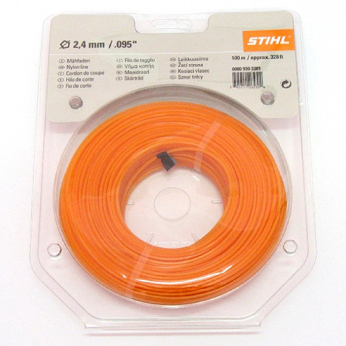 Косильна струна кругла малошумна Stihl 2,4 мм х 14,6 м